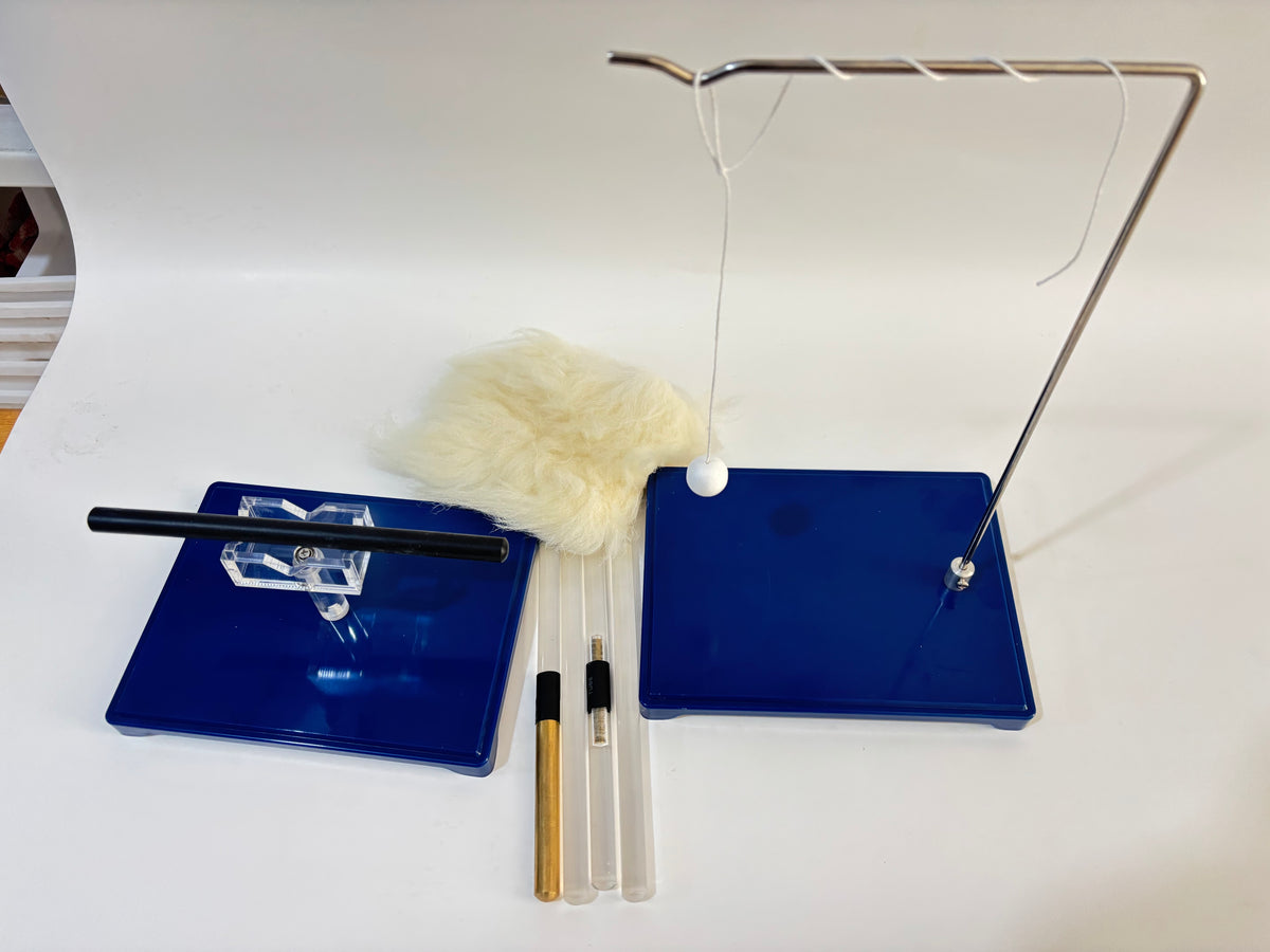 ( Réf : PH245 ) ENSEMBLE POUR EXPERIENCE D'ELECTROSTATIQUE (KIT_ELECTROSTAQUE )