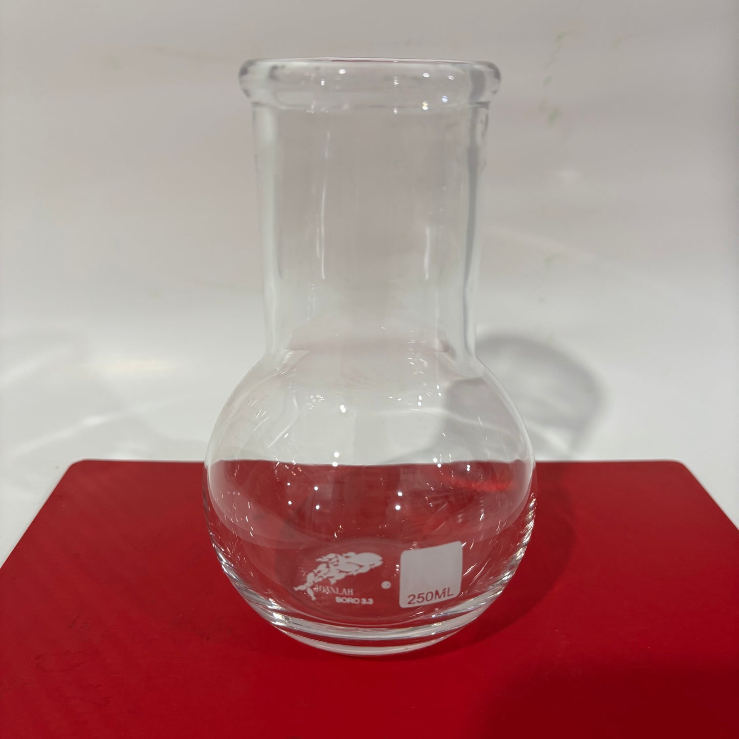 Ballon fond plat en verre