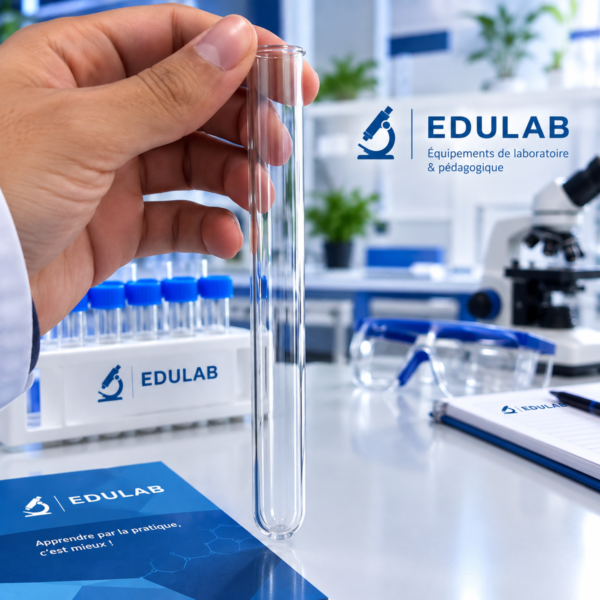 ( Réf : VA53-3 )   TUBE A ESSAI EN VERRE  16mm / 160mm